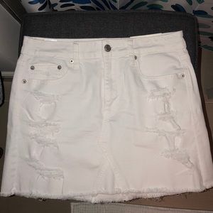 New with Tags White Denim Skirt